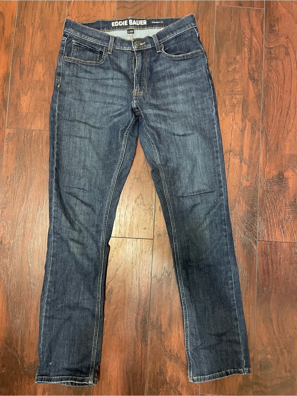 Eddie Bauer Men's Indigo Slim Straight Jeans